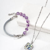 S925 Silver Fashion Simple Crystal Bracelet