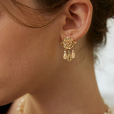 S925 Sterling Silver Vintage Zircon Earrings