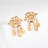 S925 Sterling Silver Vintage Zircon Earrings