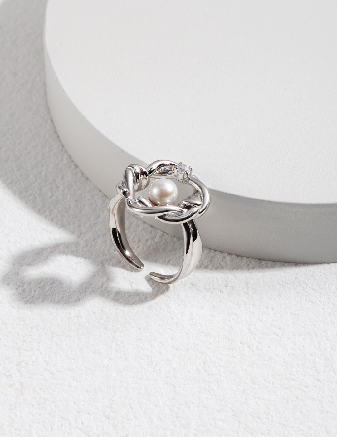 Sterling Silver Pearl Ring