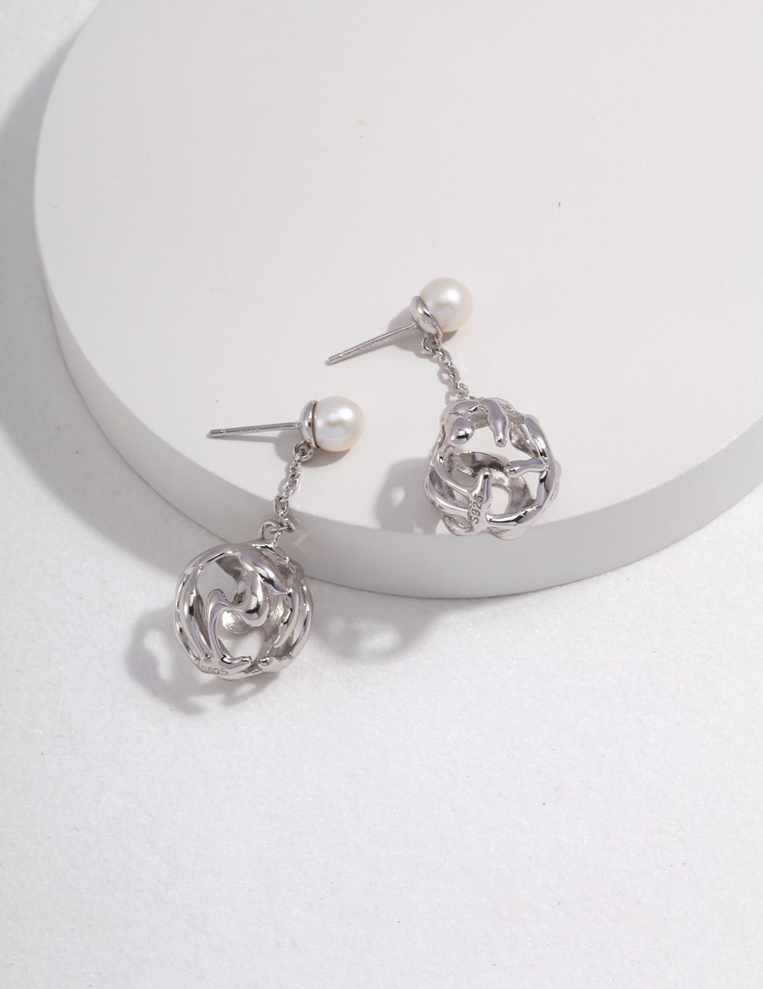 Sterling Silver Pearl Earrings