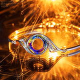 "Rise from the Ashes" Phoenix Bracelet Made with Crystals from Austria, Adjustable Bangle Bracelet for Women 7"+2", Packaged with Jewelry Box, Birthday Gift for Women, Symbol of Luck and Renewal